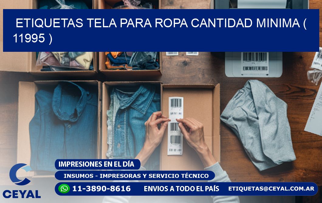 ETIQUETAS TELA PARA ROPA CANTIDAD MINIMA ( 11995 )