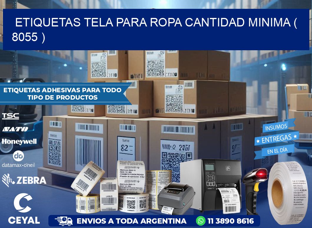ETIQUETAS TELA PARA ROPA CANTIDAD MINIMA ( 8055 )