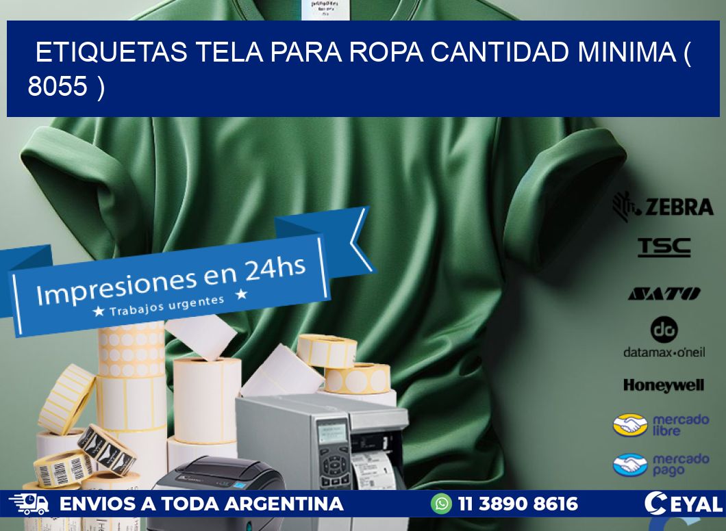 ETIQUETAS TELA PARA ROPA CANTIDAD MINIMA ( 8055 )