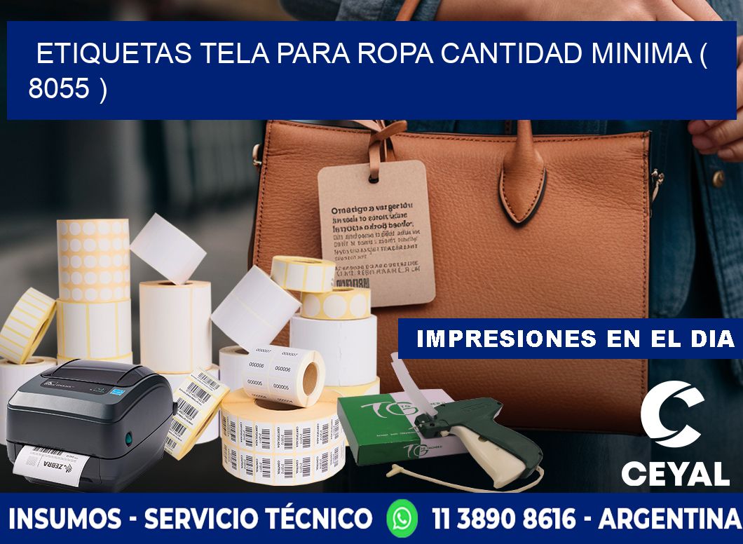 ETIQUETAS TELA PARA ROPA CANTIDAD MINIMA ( 8055 )