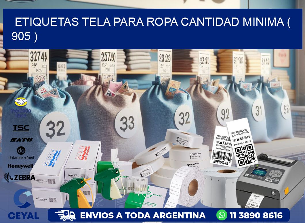 ETIQUETAS TELA PARA ROPA CANTIDAD MINIMA ( 905 )