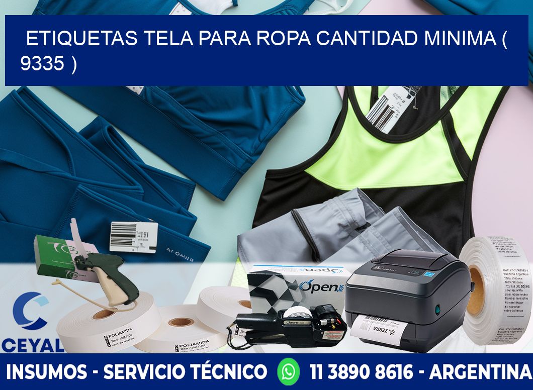 ETIQUETAS TELA PARA ROPA CANTIDAD MINIMA ( 9335 )
