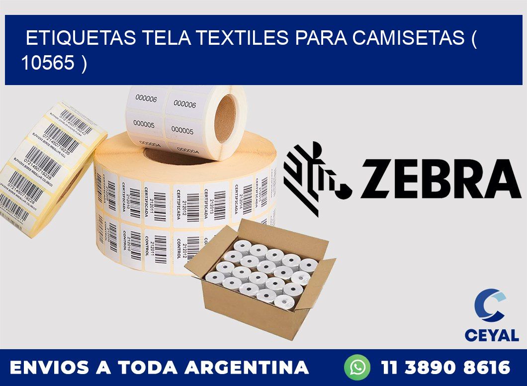 ETIQUETAS TELA TEXTILES PARA CAMISETAS ( 10565 )