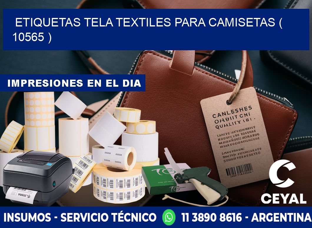 ETIQUETAS TELA TEXTILES PARA CAMISETAS ( 10565 )