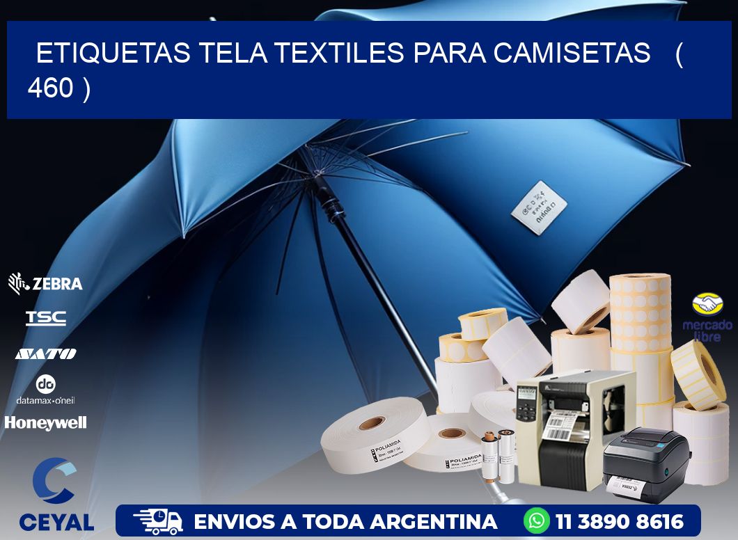 ETIQUETAS TELA TEXTILES PARA CAMISETAS   ( 460 )