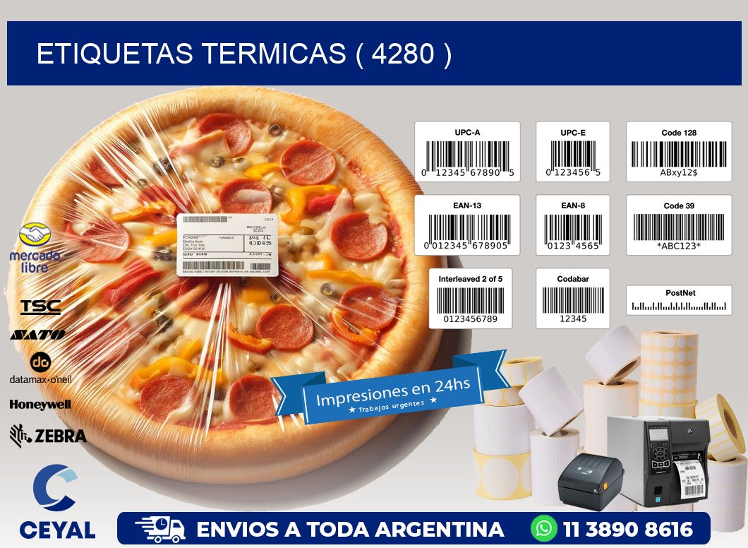 ETIQUETAS TERMICAS ( 4280 )