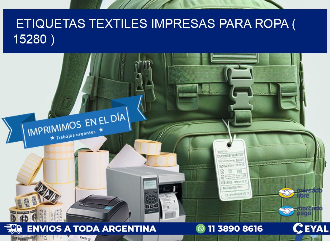 ETIQUETAS TEXTILES IMPRESAS PARA ROPA ( 15280 )