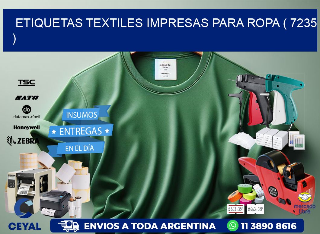 ETIQUETAS TEXTILES IMPRESAS PARA ROPA ( 7235 )