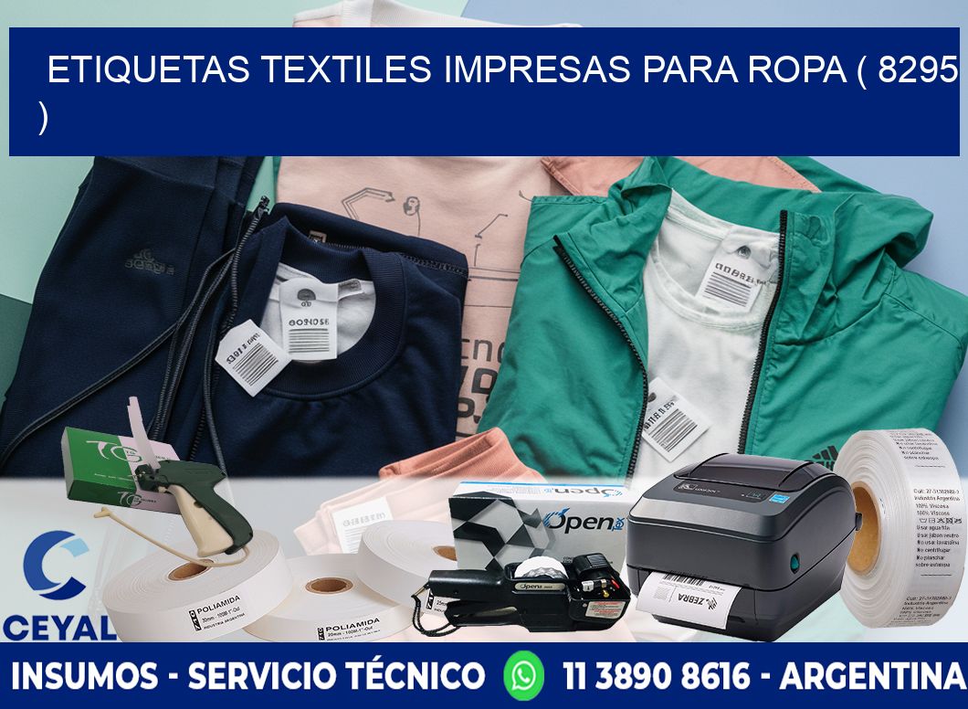 ETIQUETAS TEXTILES IMPRESAS PARA ROPA ( 8295 )
