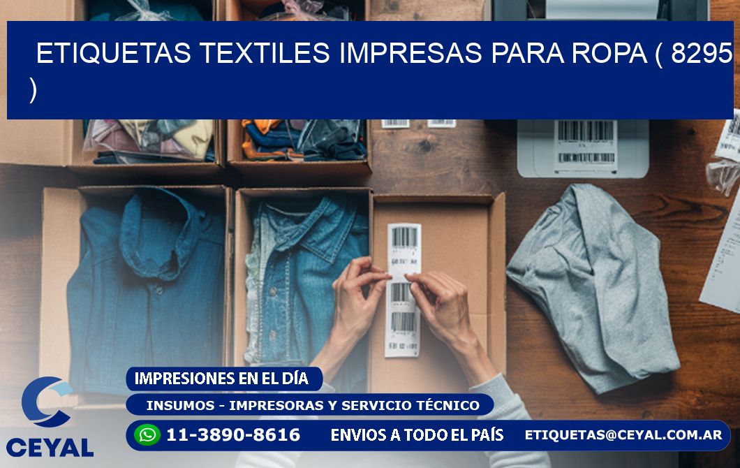 ETIQUETAS TEXTILES IMPRESAS PARA ROPA ( 8295 )