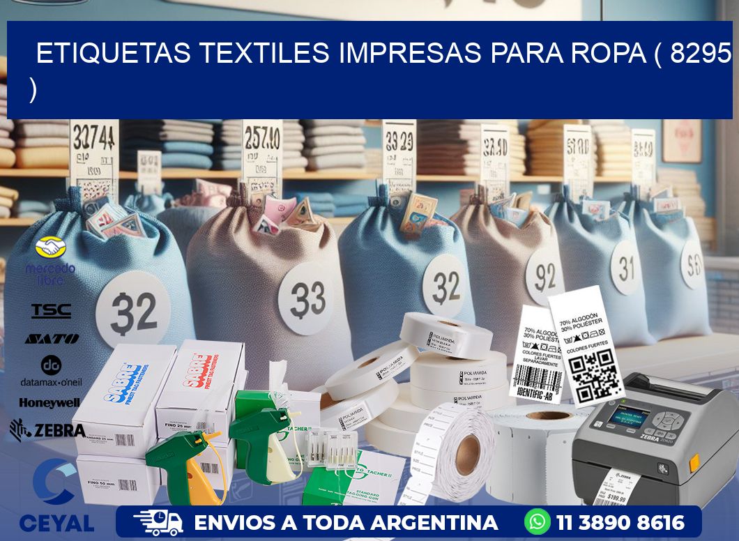 ETIQUETAS TEXTILES IMPRESAS PARA ROPA ( 8295 )