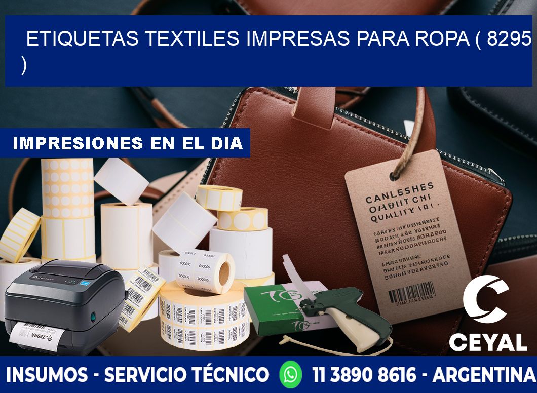 ETIQUETAS TEXTILES IMPRESAS PARA ROPA ( 8295 )