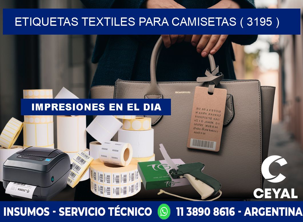 ETIQUETAS TEXTILES PARA CAMISETAS ( 3195 )
