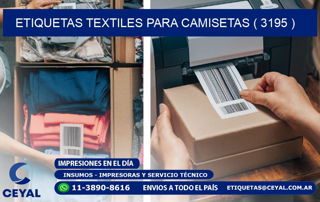 ETIQUETAS TEXTILES PARA CAMISETAS ( 3195 )