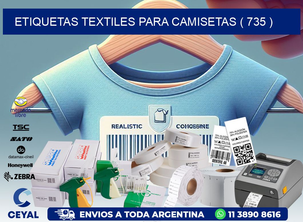 ETIQUETAS TEXTILES PARA CAMISETAS ( 735 )