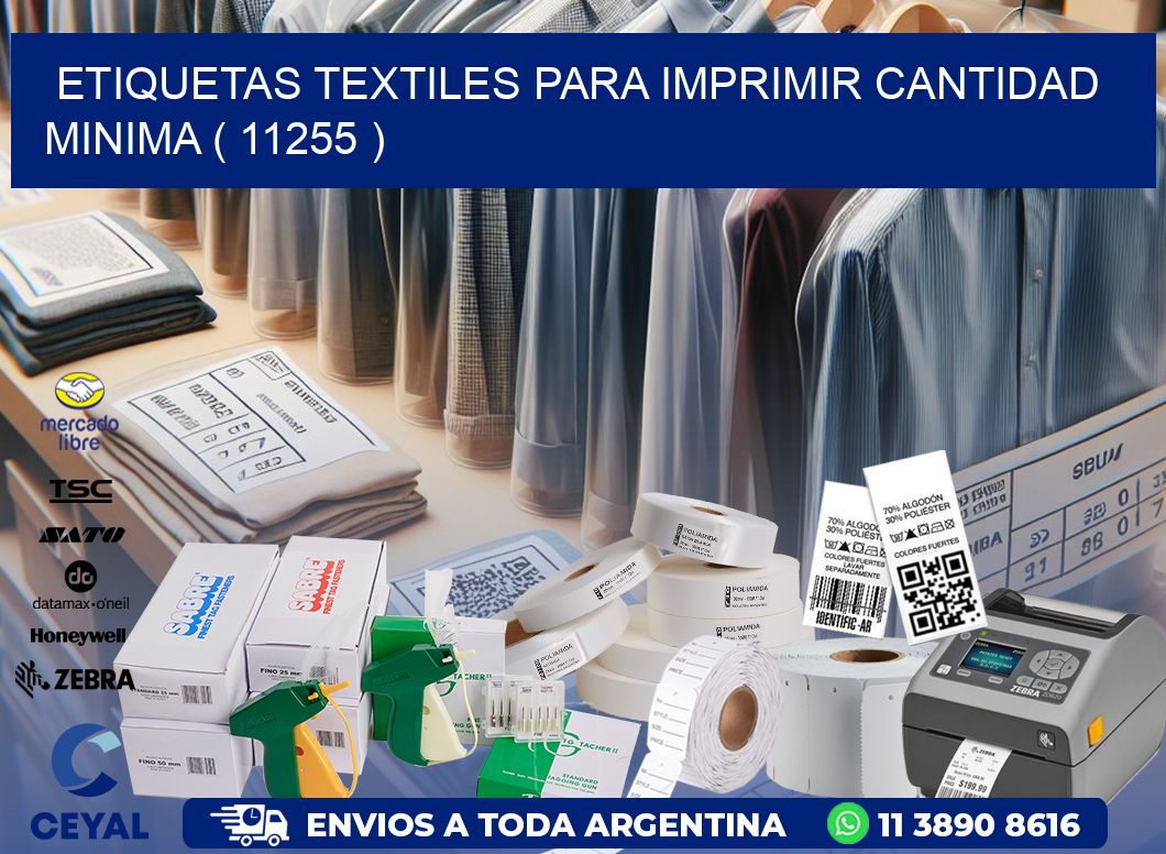 ETIQUETAS TEXTILES PARA IMPRIMIR CANTIDAD MINIMA ( 11255 )