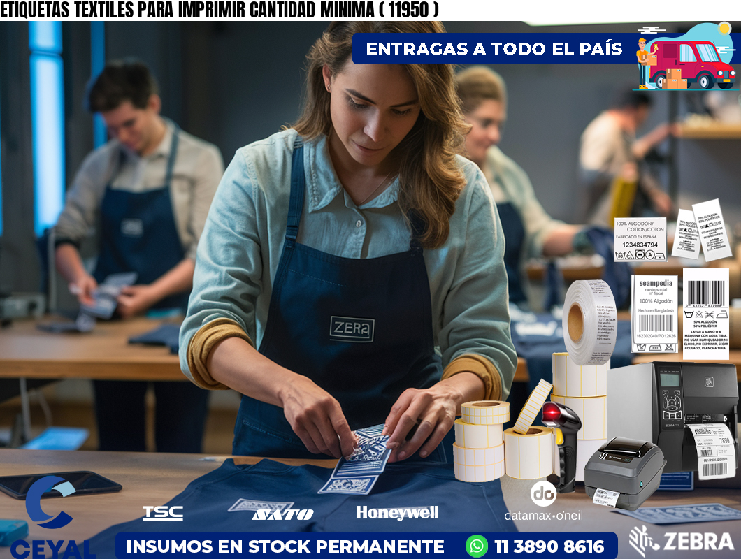 ETIQUETAS TEXTILES PARA IMPRIMIR CANTIDAD MINIMA ( 11950 )