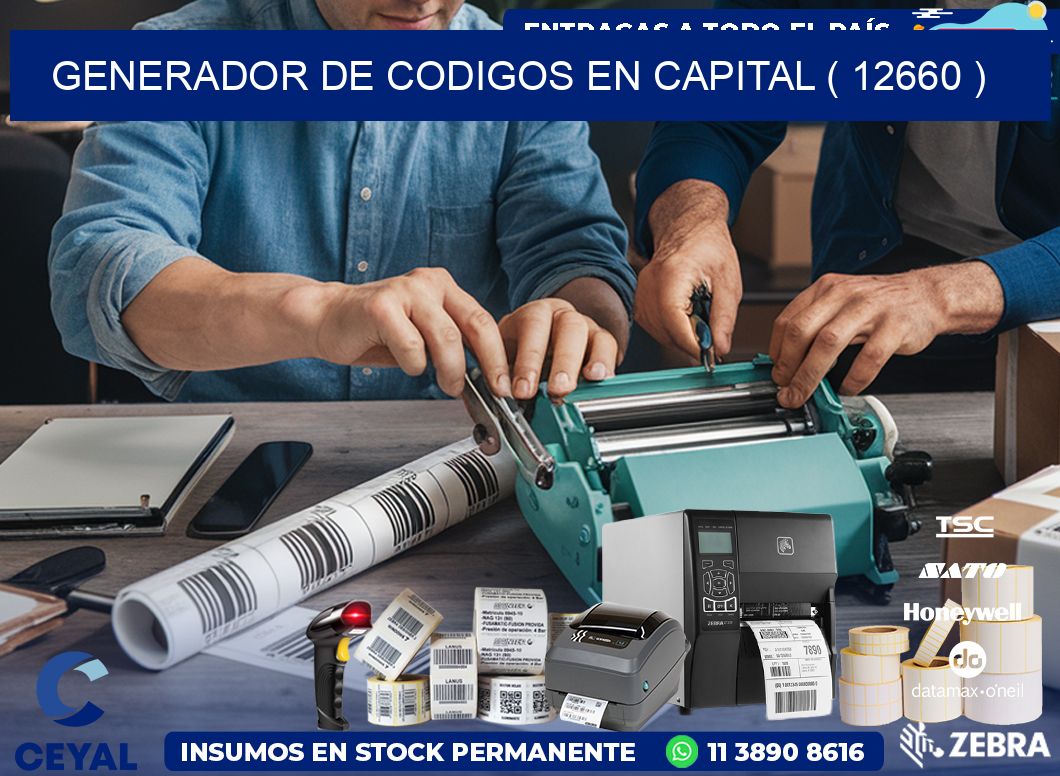 GENERADOR DE CODIGOS EN CAPITAL ( 12660 )