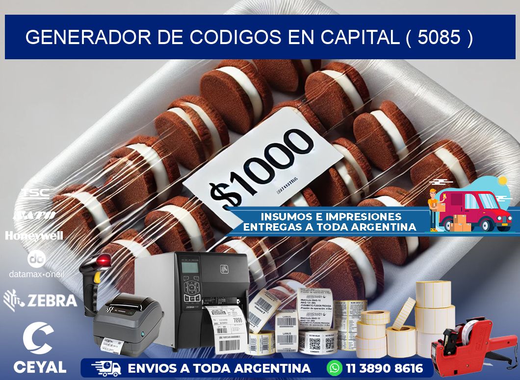 GENERADOR DE CODIGOS EN CAPITAL ( 5085 )