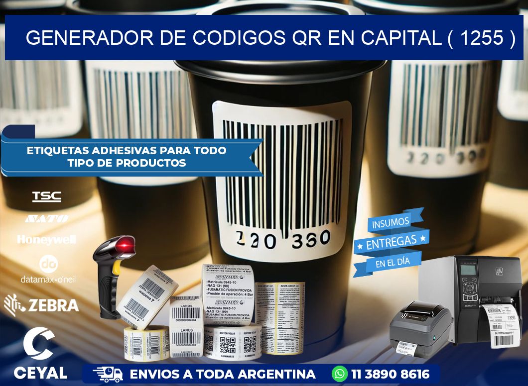 GENERADOR DE CODIGOS QR EN CAPITAL ( 1255 )