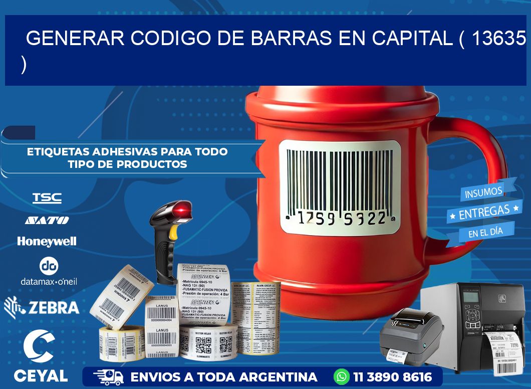GENERAR CODIGO DE BARRAS EN CAPITAL ( 13635 )
