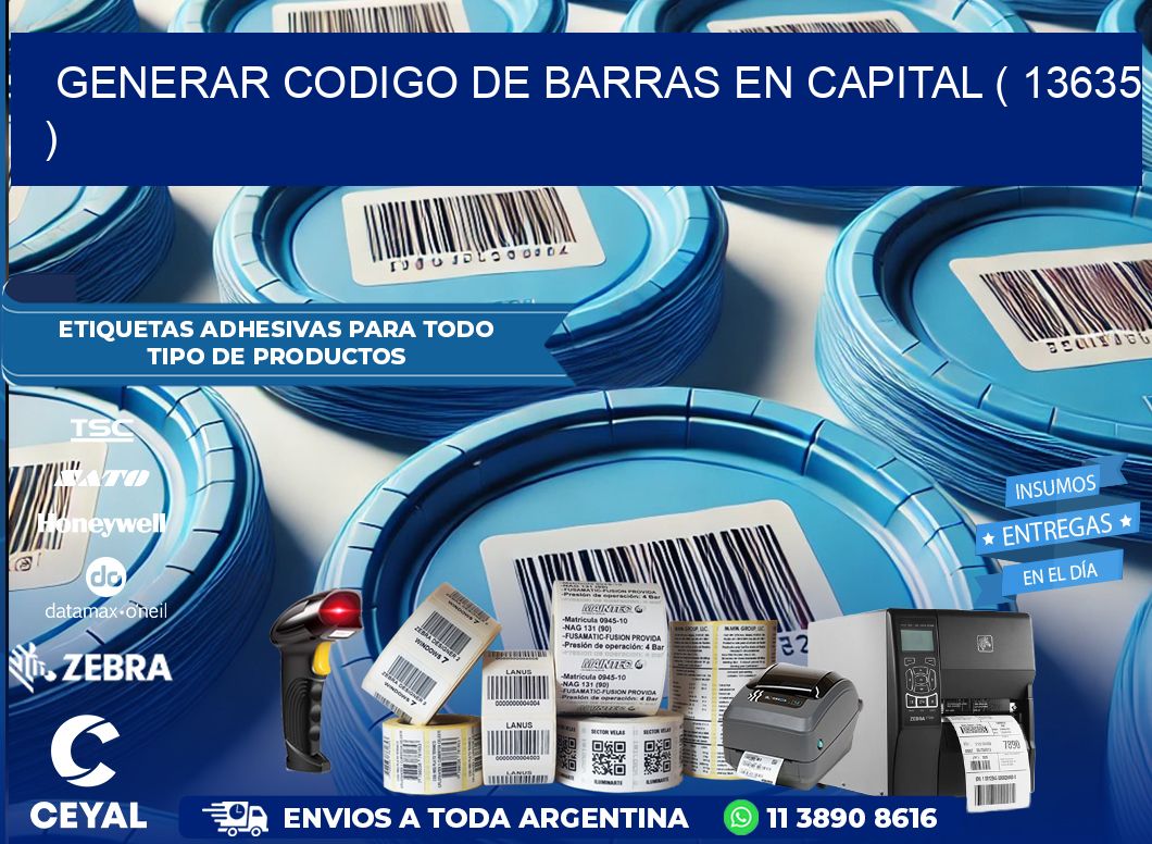 GENERAR CODIGO DE BARRAS EN CAPITAL ( 13635 )