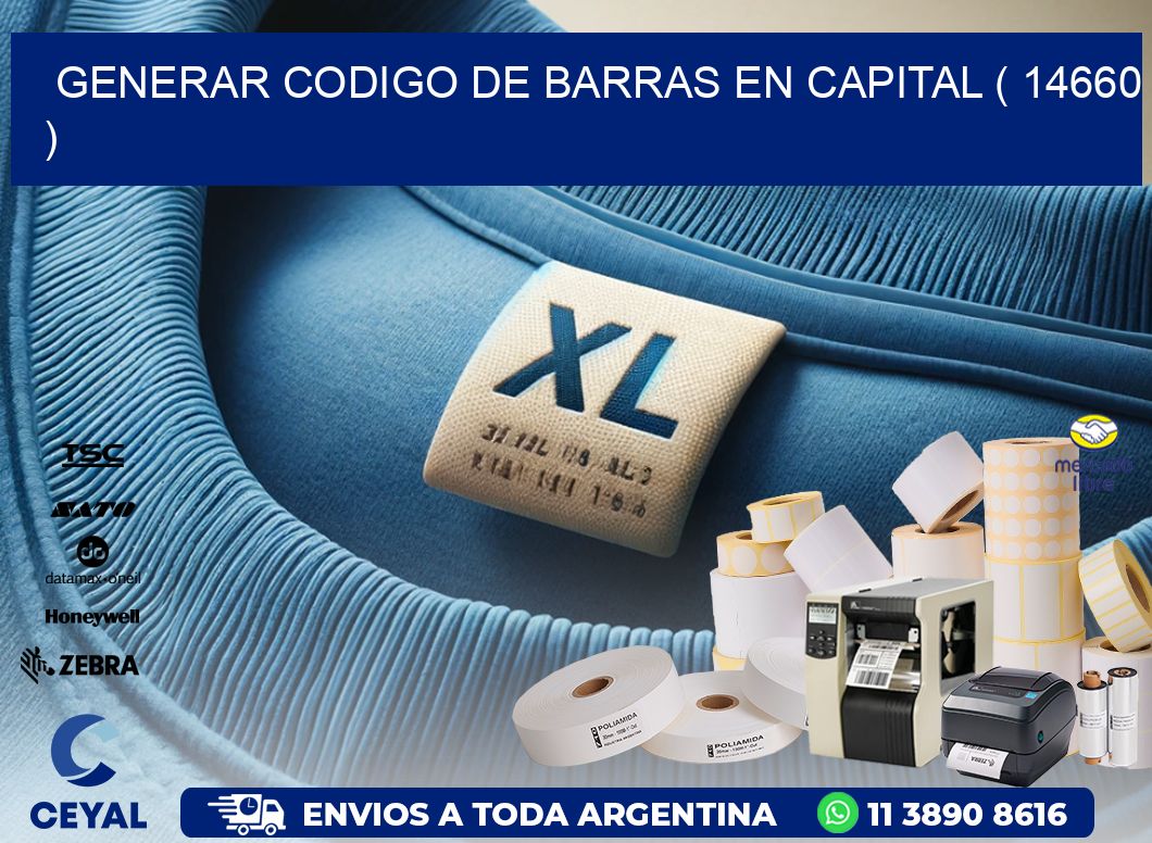 GENERAR CODIGO DE BARRAS EN CAPITAL ( 14660 )