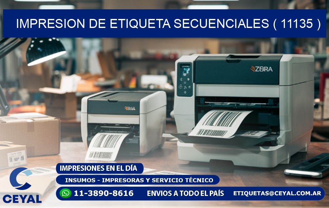 IMPRESION DE ETIQUETA SECUENCIALES ( 11135 )