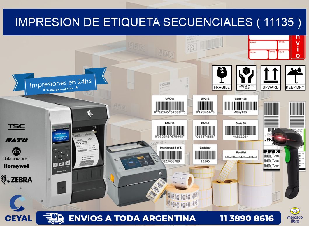 IMPRESION DE ETIQUETA SECUENCIALES ( 11135 )