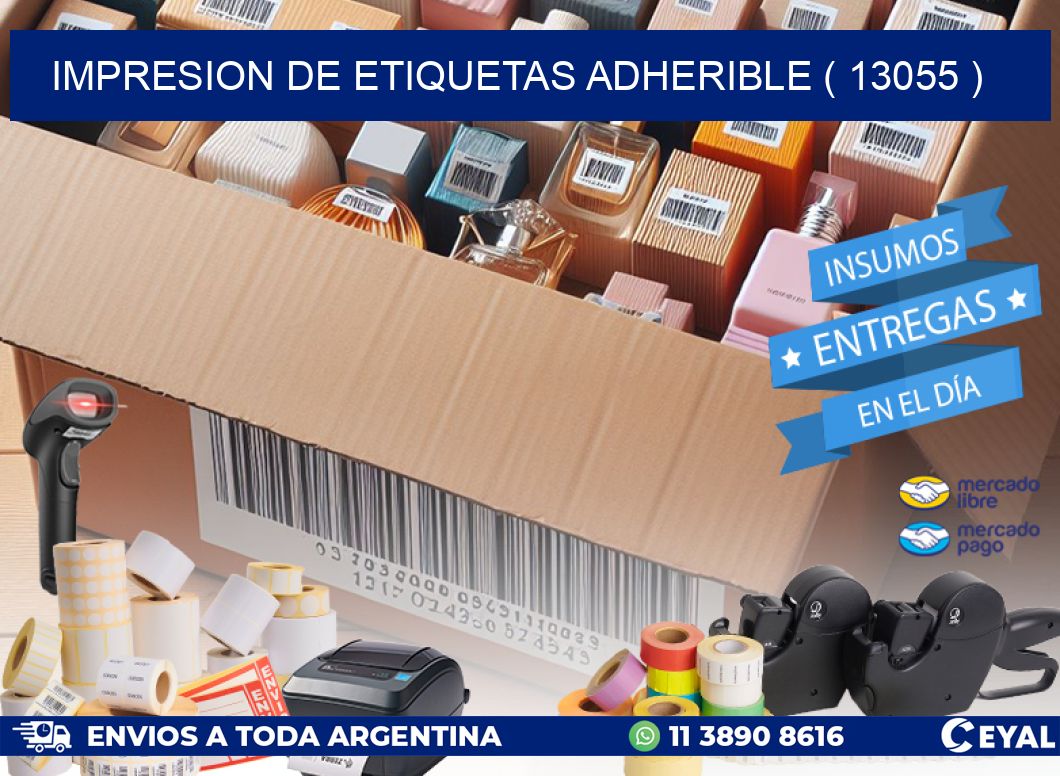 IMPRESION DE ETIQUETAS ADHERIBLE ( 13055 )