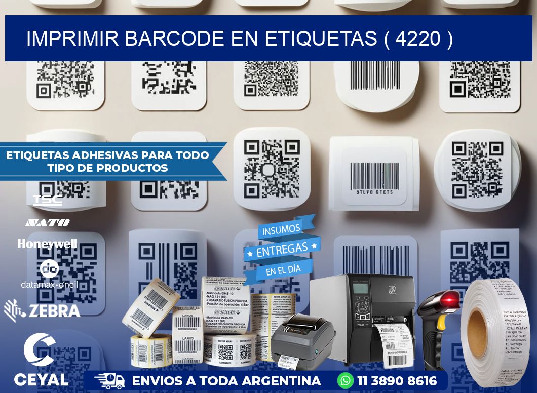 IMPRIMIR BARCODE EN ETIQUETAS ( 4220 )
