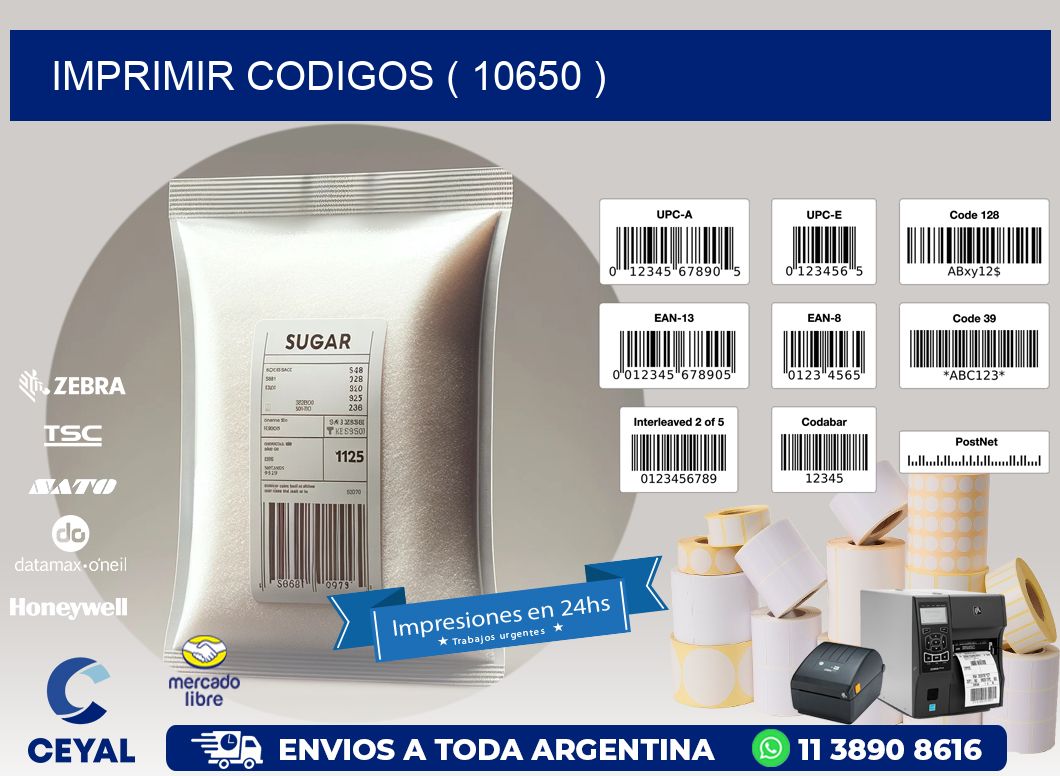 IMPRIMIR CODIGOS ( 10650 )