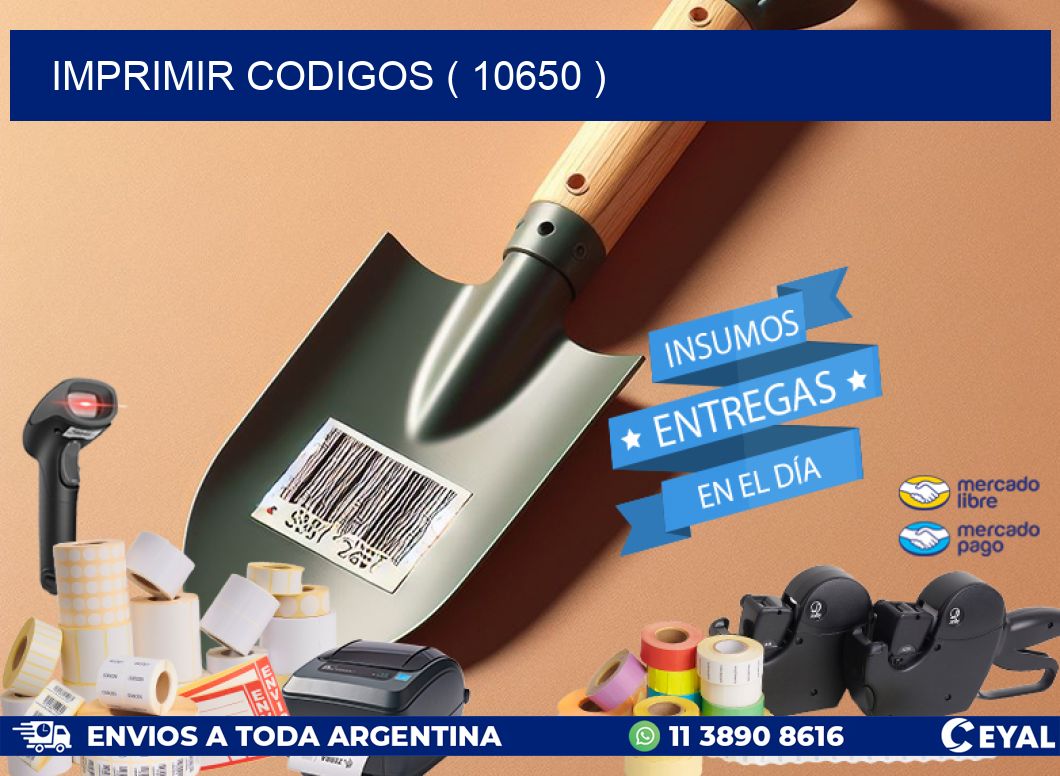 IMPRIMIR CODIGOS ( 10650 )
