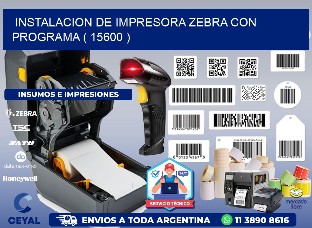 INSTALACION DE IMPRESORA ZEBRA CON PROGRAMA ( 15600 )