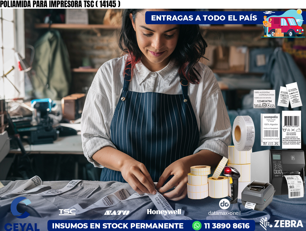 POLIAMIDA PARA IMPRESORA TSC ( 14145 )