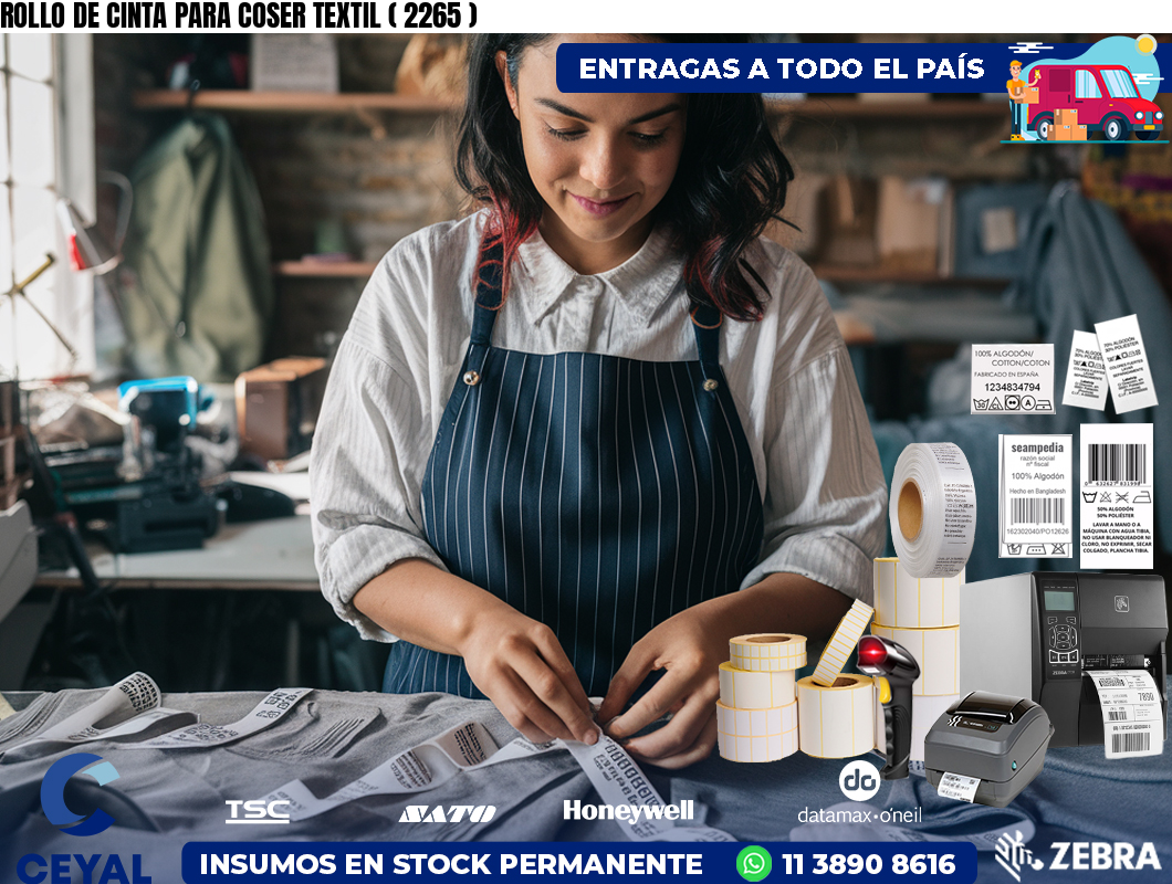 ROLLO DE CINTA PARA COSER TEXTIL ( 2265 )