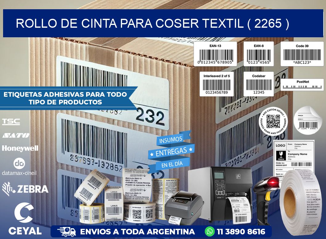 ROLLO DE CINTA PARA COSER TEXTIL ( 2265 )