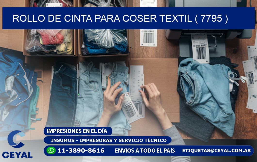ROLLO DE CINTA PARA COSER TEXTIL ( 7795 )