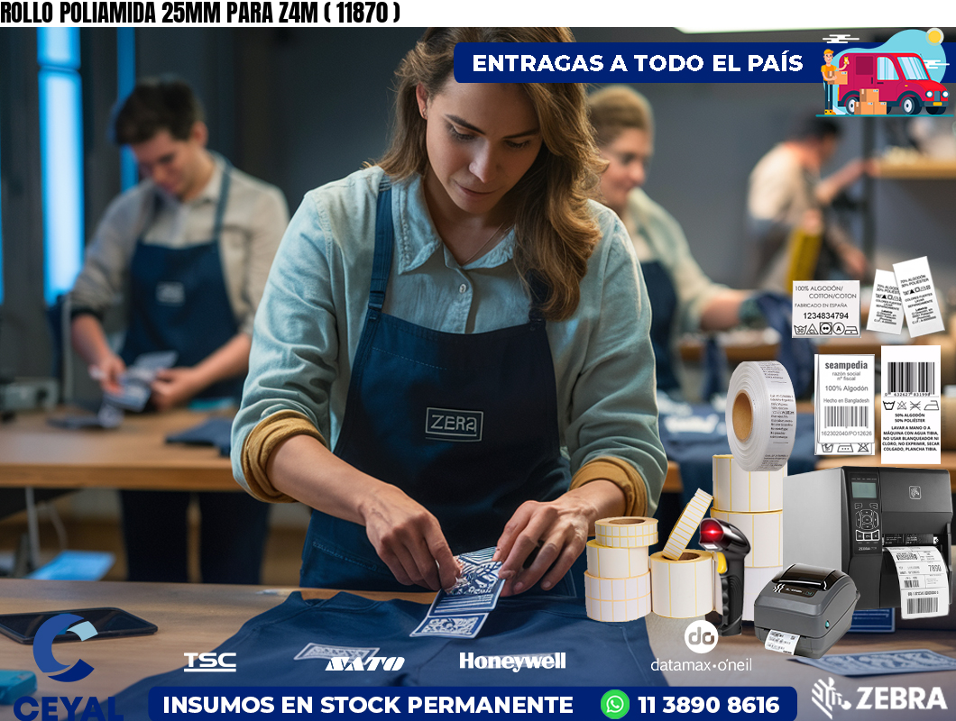 ROLLO POLIAMIDA 25MM PARA Z4M ( 11870 )