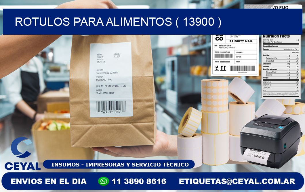 ROTULOS PARA ALIMENTOS ( 13900 )