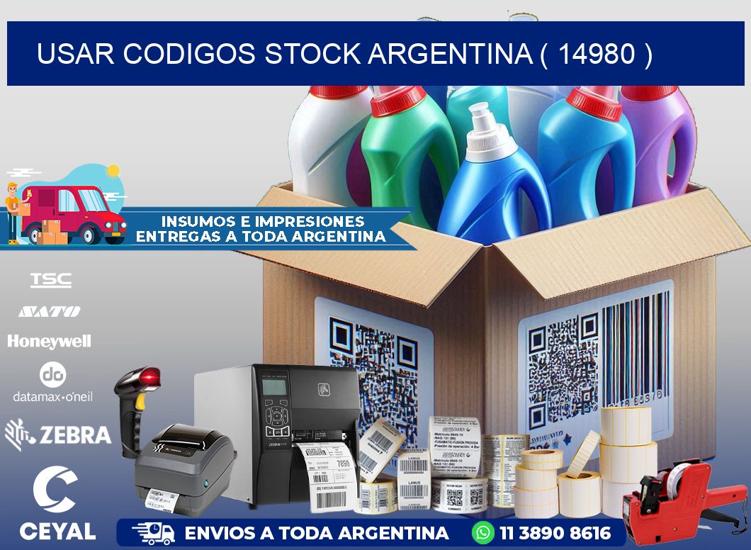 USAR CODIGOS STOCK ARGENTINA ( 14980 )
