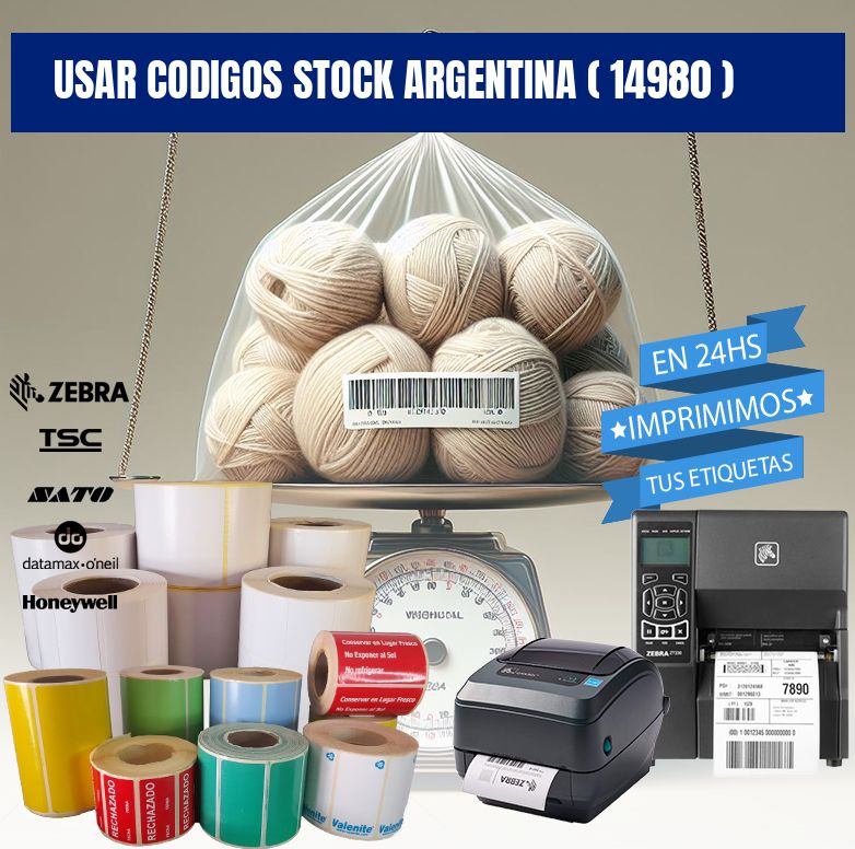 USAR CODIGOS STOCK ARGENTINA ( 14980 )