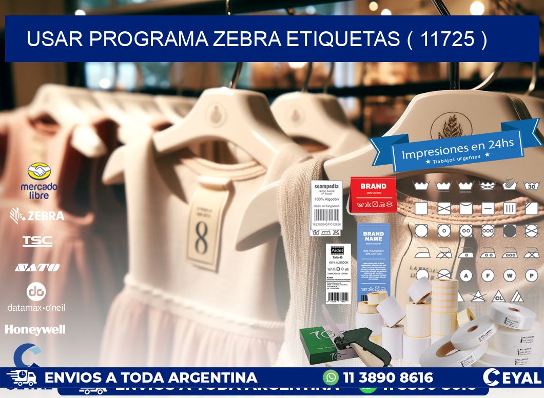 USAR PROGRAMA ZEBRA ETIQUETAS ( 11725 )