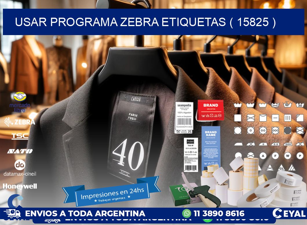USAR PROGRAMA ZEBRA ETIQUETAS ( 15825 )