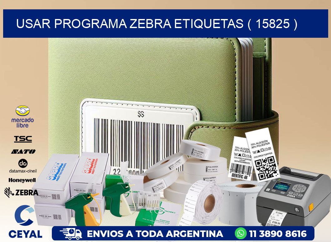 USAR PROGRAMA ZEBRA ETIQUETAS ( 15825 )