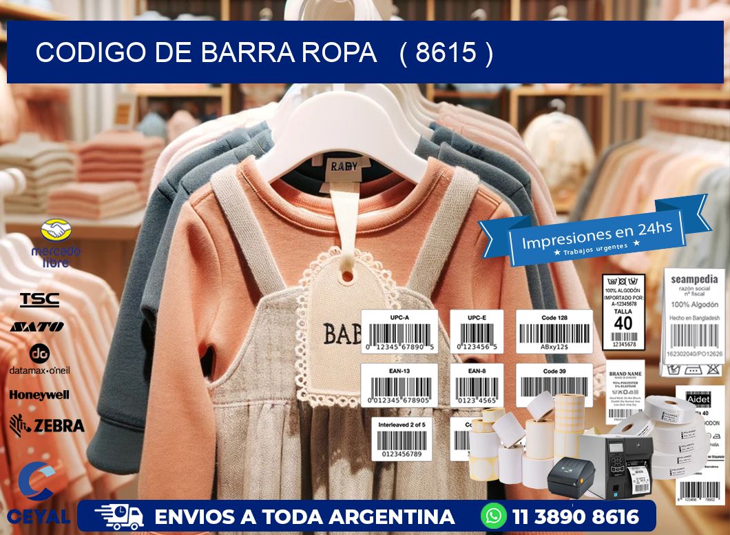 codigo de barra ropa   ( 8615 )