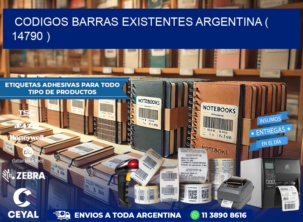 codigos barras existentes argentina ( 14790 )