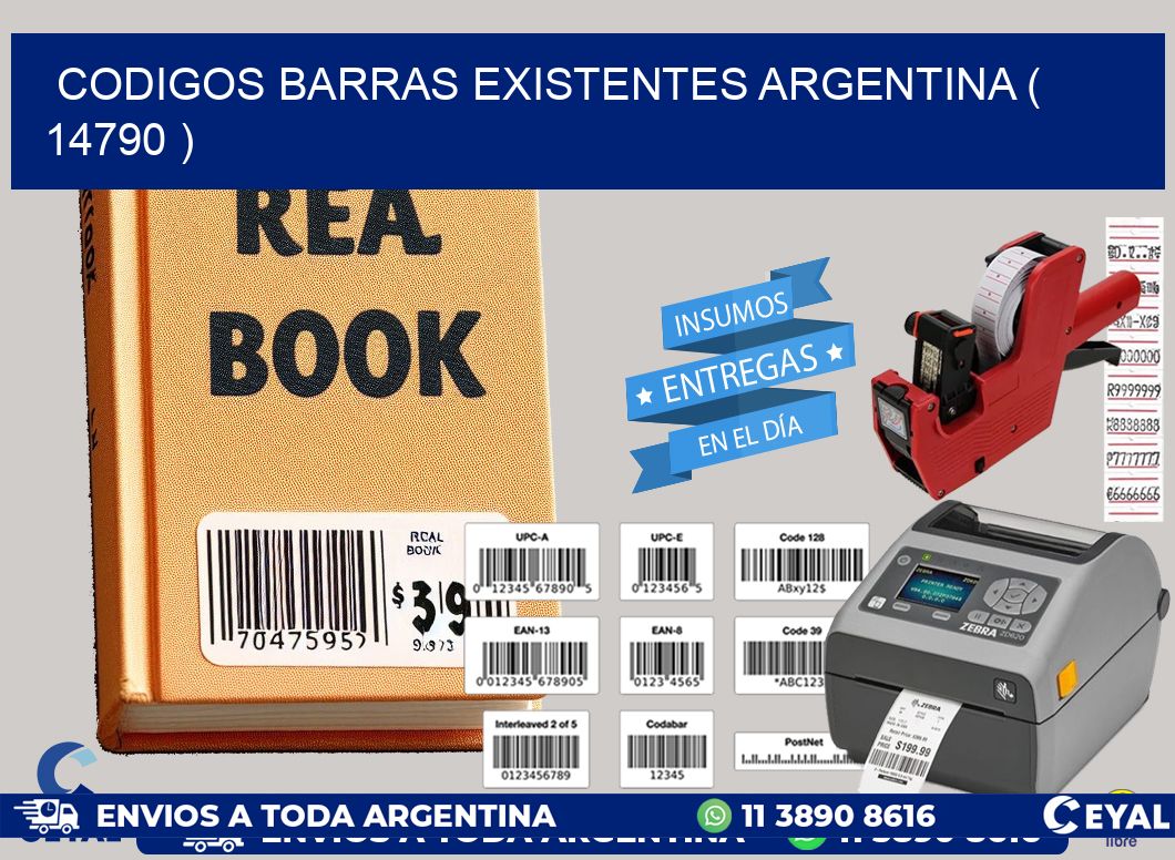 codigos barras existentes argentina ( 14790 )