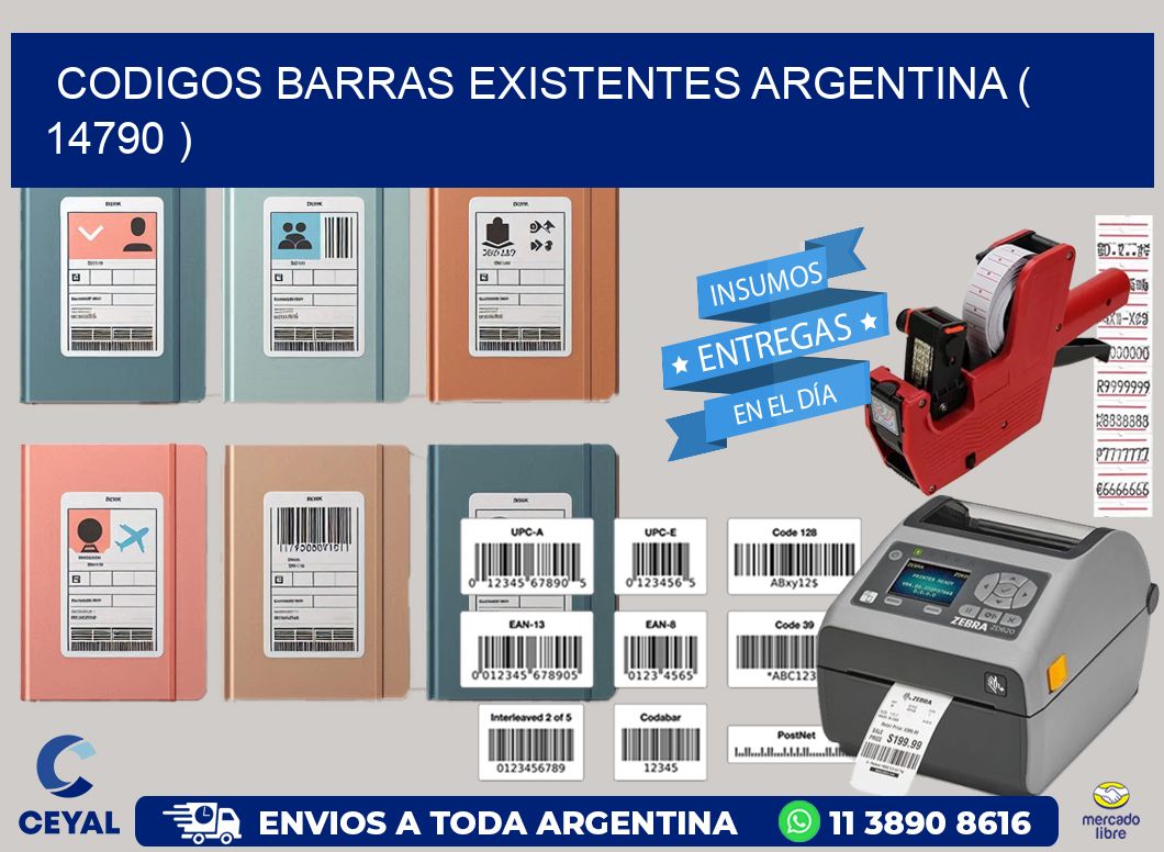 codigos barras existentes argentina ( 14790 )