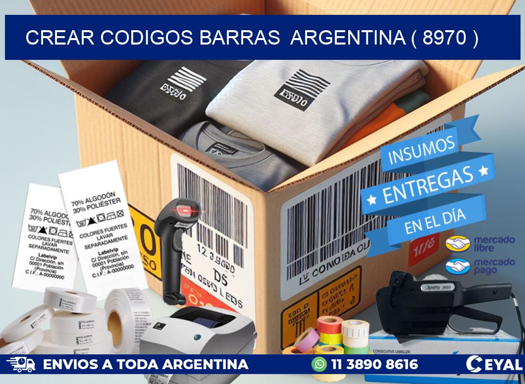 crear codigos barras  argentina ( 8970 )